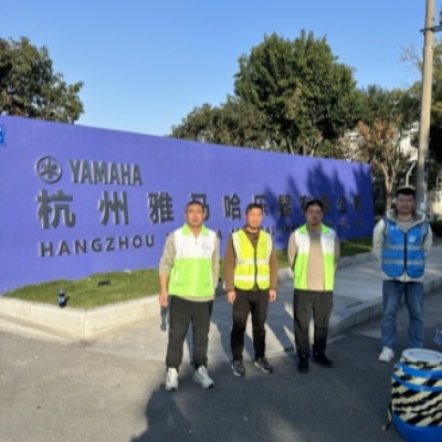 杭州雅马哈乐器有限公司员工餐厅瓷砖防滑施工