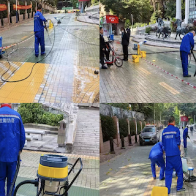 昆明某部队项目面包砖防滑处理