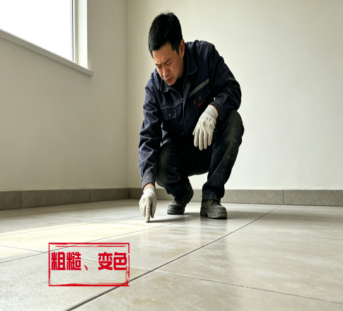 防滑剂处理后地面会变粗糙、变色吗？