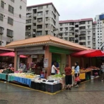 广东省韶关市曲江区中心市场地面湿滑处理
